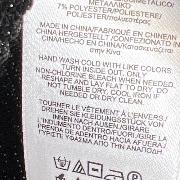 Brooks Brothers Womens Size XL Black Metallic Knit Camisole Tank - Picture 8 of 8